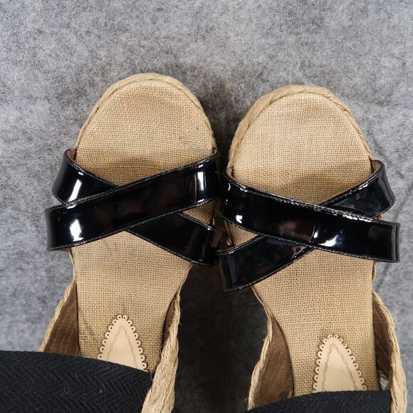 Sondra Roberts Shoes Women 39 Sandal Fashion Espadrille Wedge Platform Slingback - Picture 8 of 15